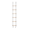Swingan 6 Steps Gymnastic Climbing Rope Ladder - black rope - Fully Assembled SW03WLR-BKE